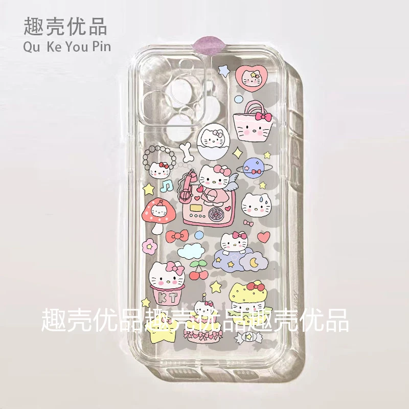 电话机KT猫适用苹果15PROMAX手机壳iPhone131412/XR女6S7P8PLUS软