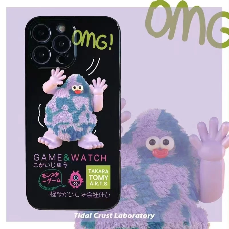 可爱怪兽适用于苹果14手机壳11/13软12pro女xsmax卡通6P7P8PLUS套