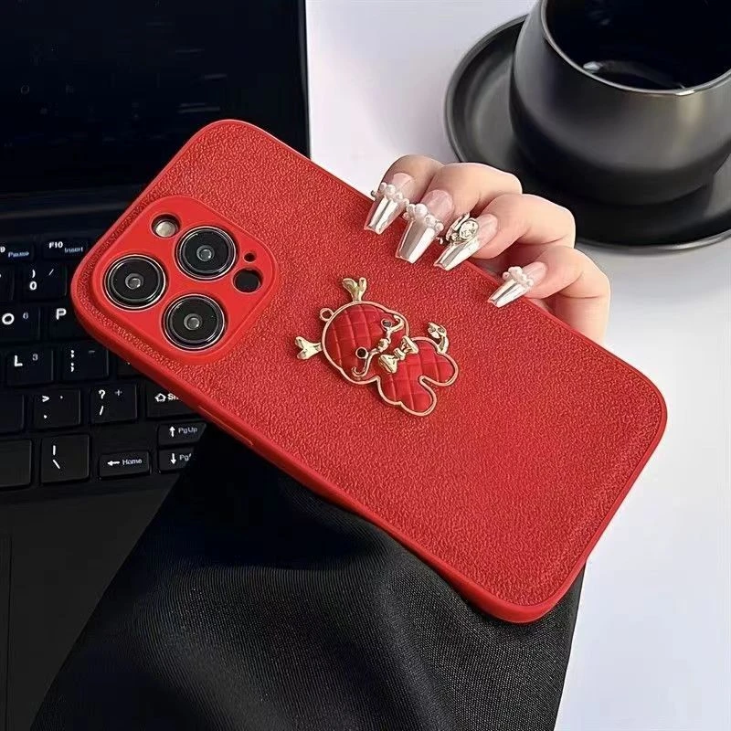 新年驯鹿小米14手机壳红米K60K50K30套NOTE10/11R女小众13PRO防摔
