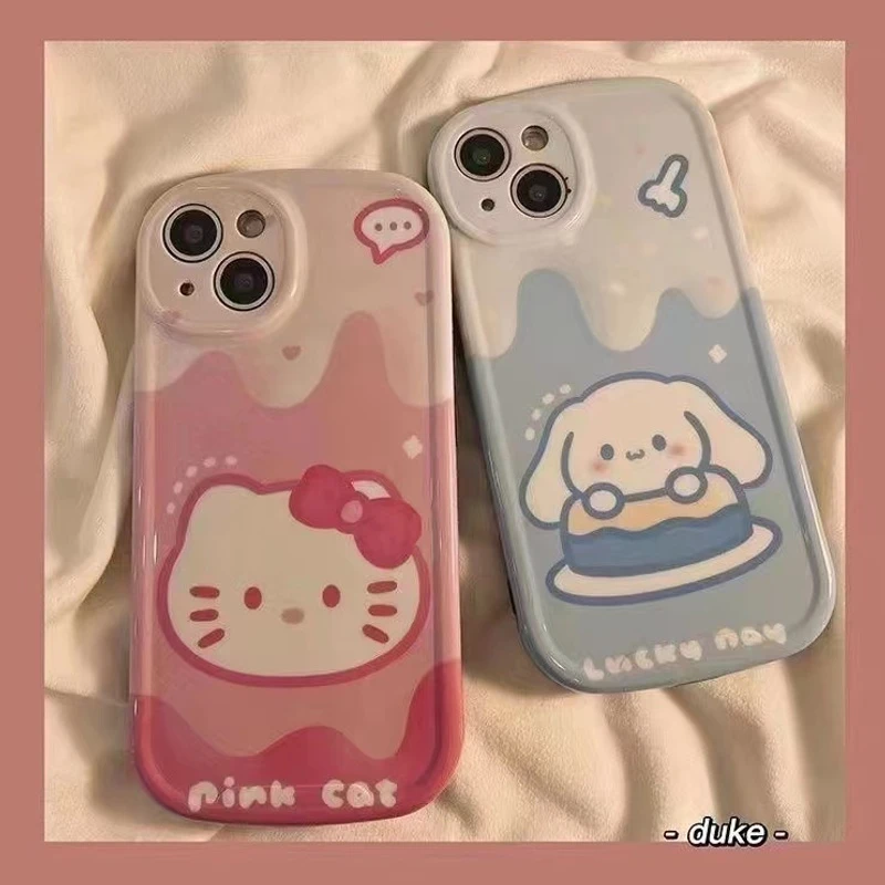 kt猫玉桂狗适用于苹果14手机壳11/13软12pro女xsmax卡通6P7P8PLUS