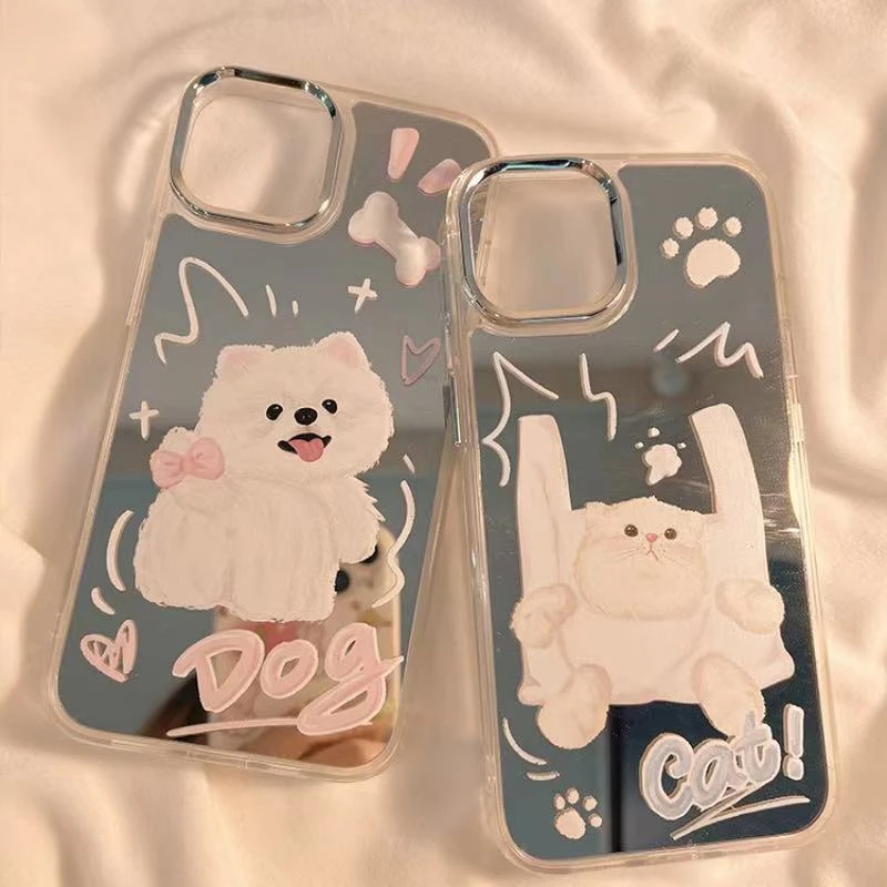 搞怪猫咪苹果XSMAX手机壳iPhone7PLUS小狗XR女苹果SE2卡通可爱8P