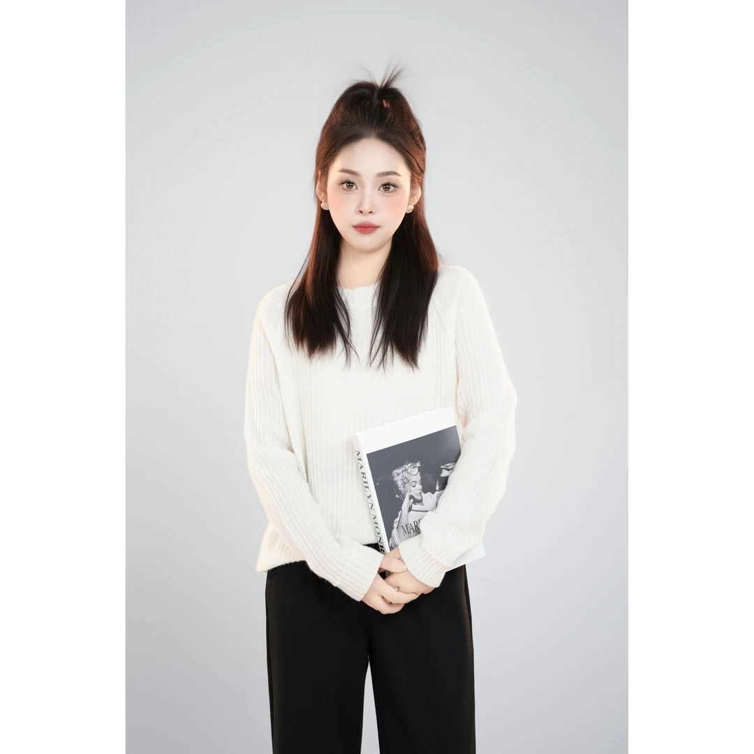 宿慕SUMU 女款针织衫 11-8冬季2024新款时尚休闲针织衫B74031