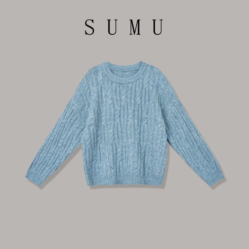 宿慕SUMU 女士针织衫 9-9 秋季2024新款时尚百搭休闲针织衫G1201S