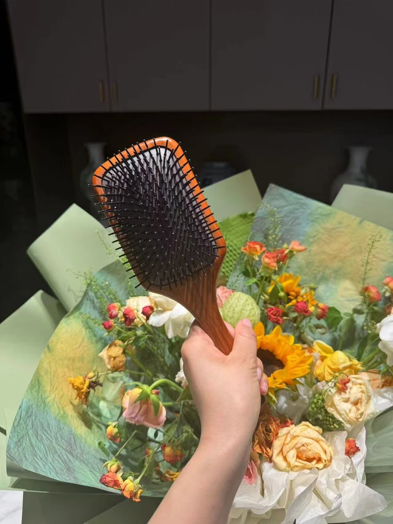 实木气垫梳女士顺发