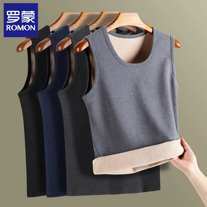 【7A抗菌】【加绒保暖】冬季加绒无袖坎肩加厚保暖内搭马甲背心男