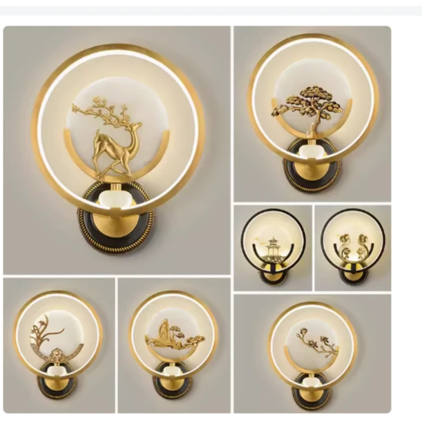 新中式全铜壁灯客厅电视背景墙灯具