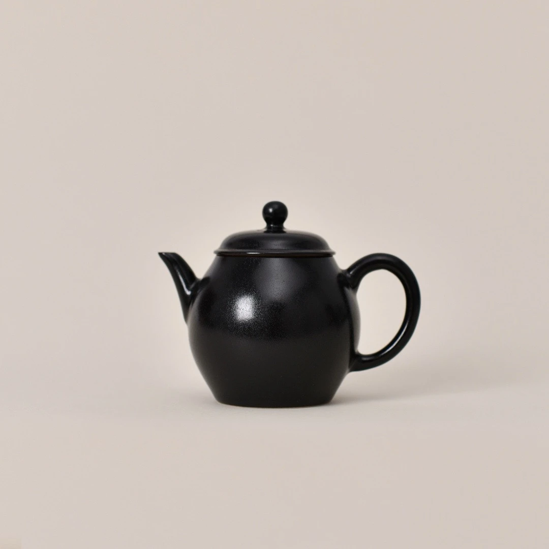 云泊 玄墨 秋水 瓷壶 手工茶壶 景德镇烧制 容量155ml