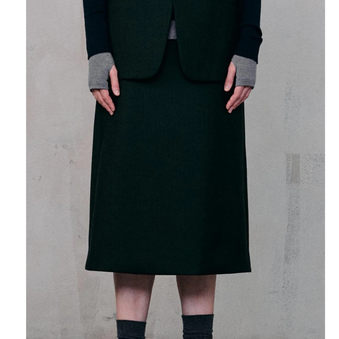 【顾文婷推荐】YOUWEI有尾 人字纹羊毛西装半裙 Y5824407