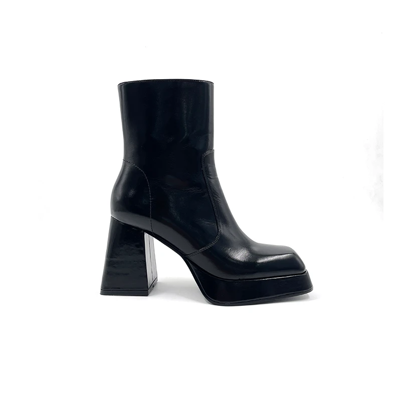 【顾总专享】CINDY C ERIC 黑色高帮靴 CE3457-03-600