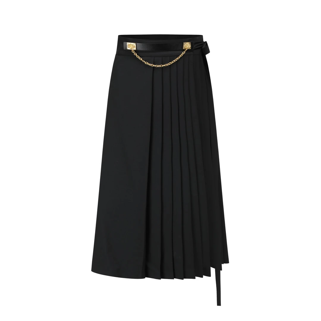 【顾文婷推荐】ELVIS蒋云 精纺绮绒不对称马面裙 K2K11030AA102