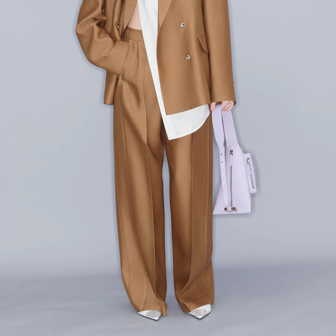 【顾文婷推荐】YCH 羊 毛阔腿裤 W23PT406BR