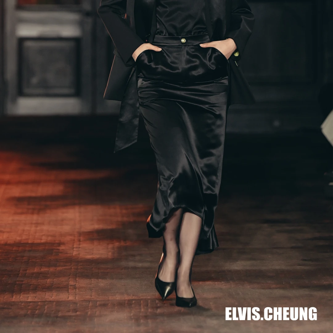 【顾文婷推荐】ELVIS.CHEUNG蒋云 真 丝鱼尾长裙 E2H11072AA