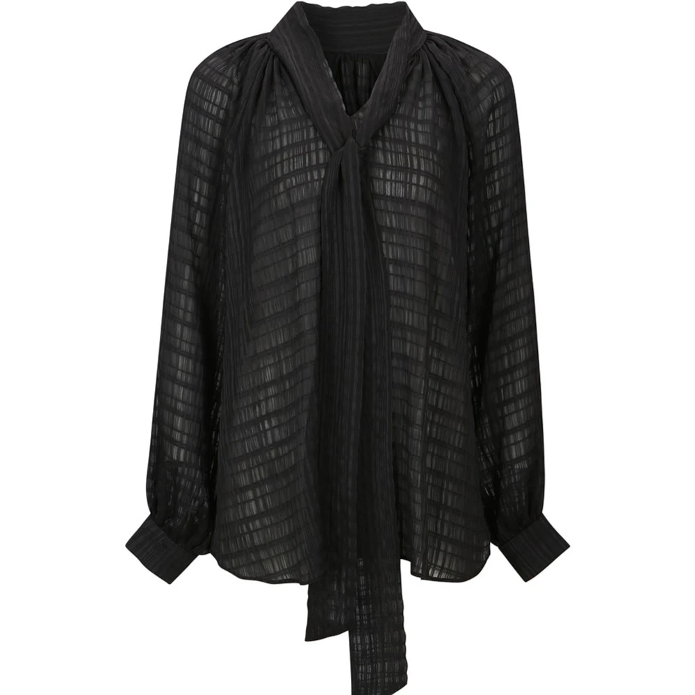 【顾文婷推荐】YCH 高领衬衫 S23BL302BK