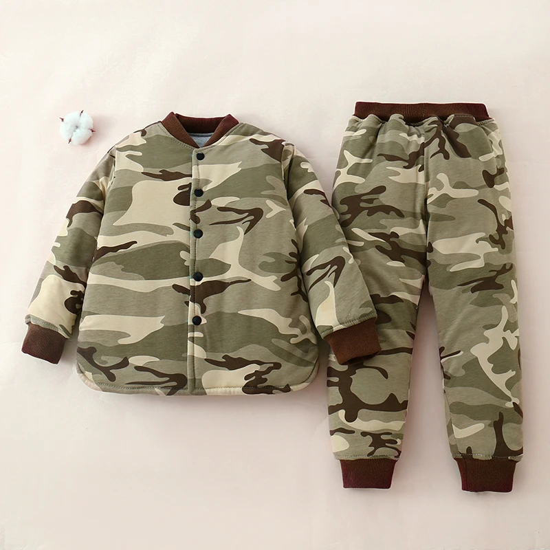 儿童校服神器内胆男童棉花棉服套装女童冬季加厚保暖棉衣二件套