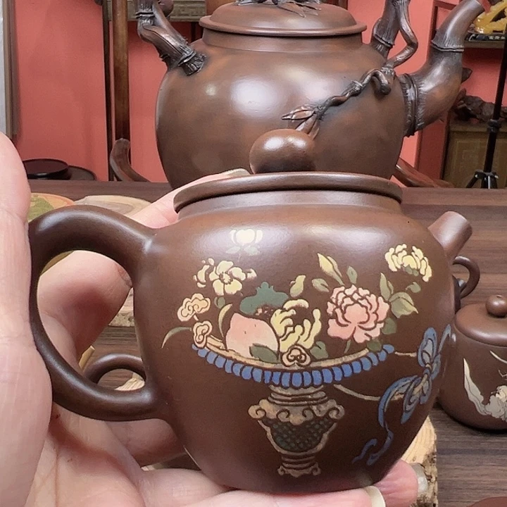 壶建水紫陶茶壶一把