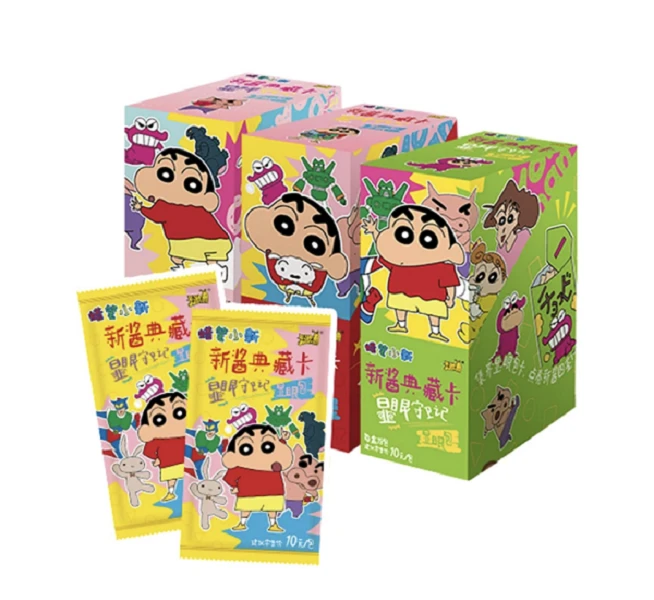 卡游-蜡笔小新显眼一弹-手绘隐藏-典藏卡卡牌盲盒产品(默认dai拆）