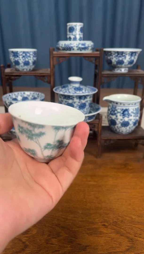 【闪购商品】陶瓷翠竹大铃铛杯