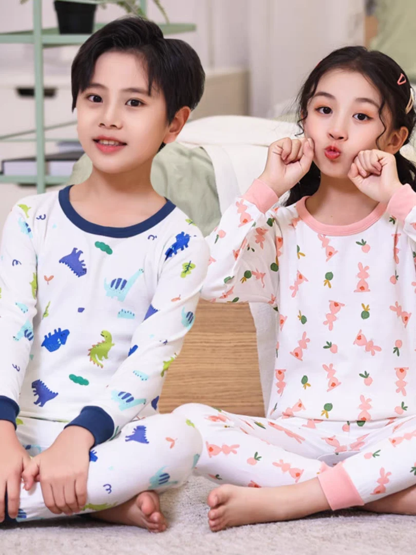 （断码过款）儿童空调服男童女童夏季空调服春秋套装四季款家居服