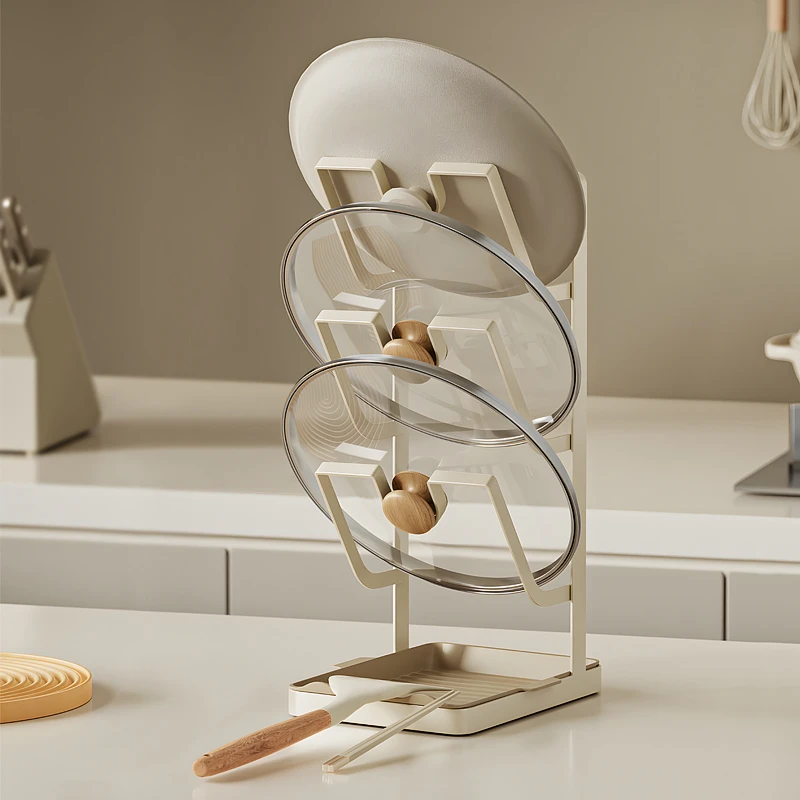 锅盖架子台面置物架厨房多功能放置器沥水砧板菜板放置架锅铲架子