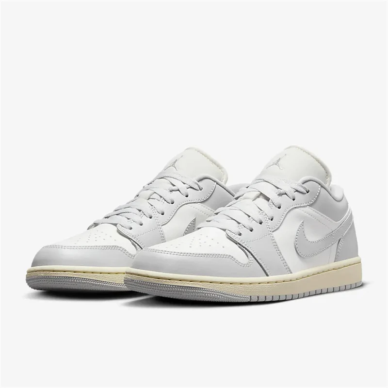 Air Jordan 1 Low AJ1灰白小Dior男女复古休闲低帮板鞋DC0774-103