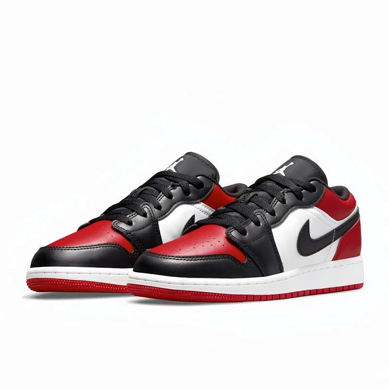 Air Jordan1 GS AJ1女鞋 黑红脚趾 低帮休闲篮球鞋 553560-612