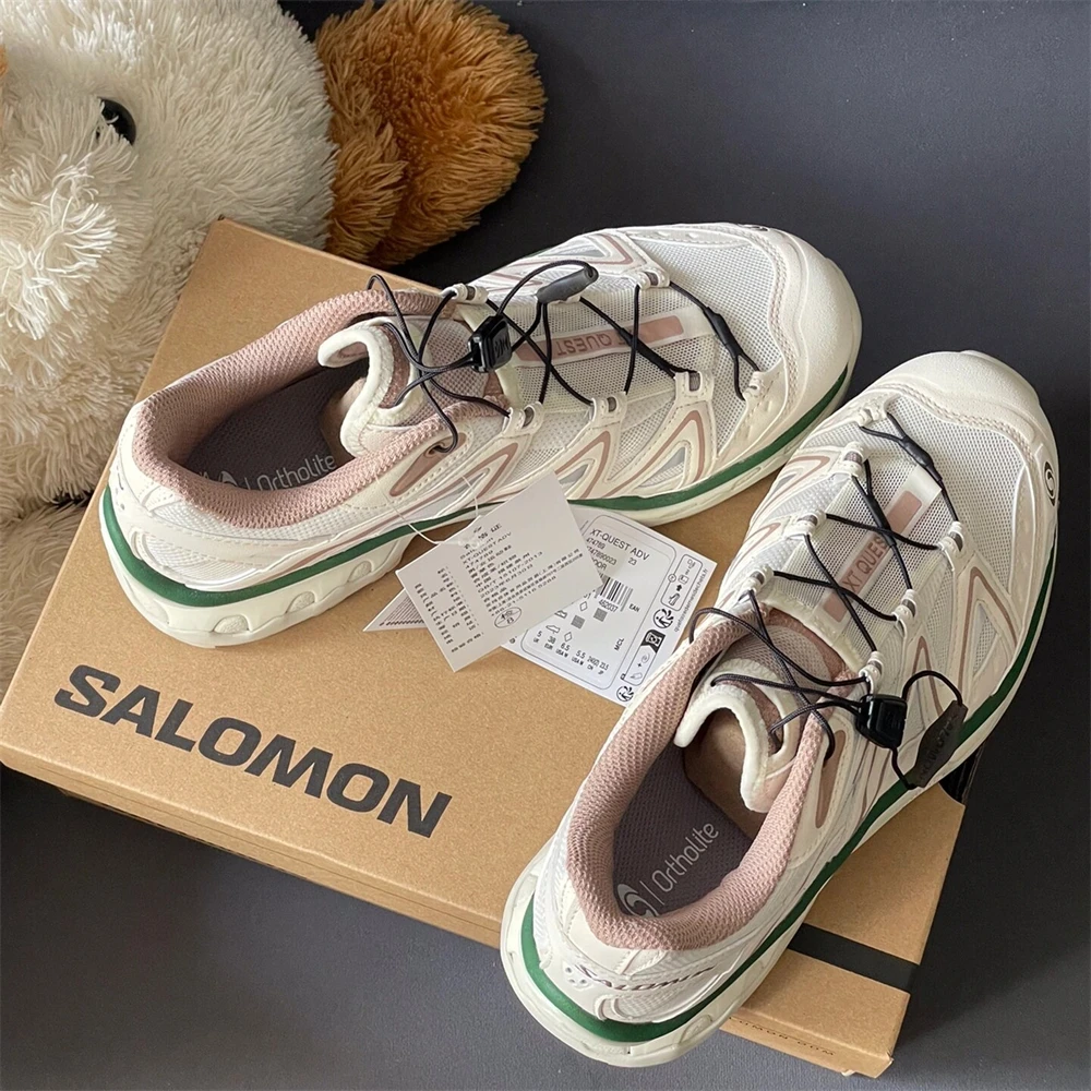 特价 SALOMON/萨洛蒙XT-QUESTADV米白绿 低帮ins户外运动鞋474789