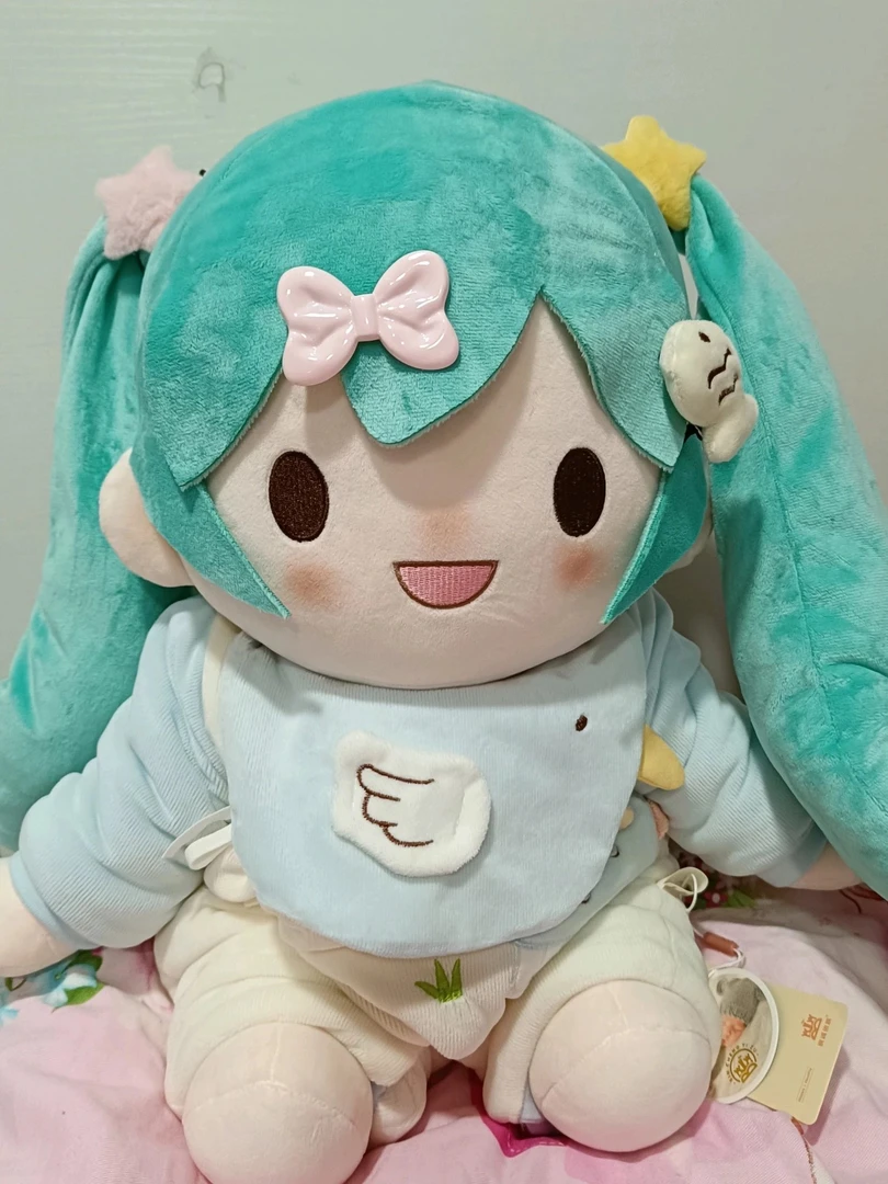 现货 初音未来属性40cm 棉花娃娃 胖宝宝初音