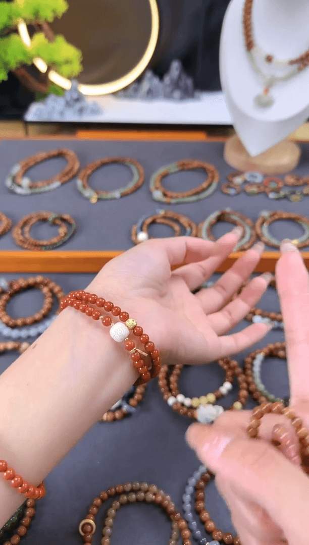 【闪购商品】库克吊坠南小红双圈手串