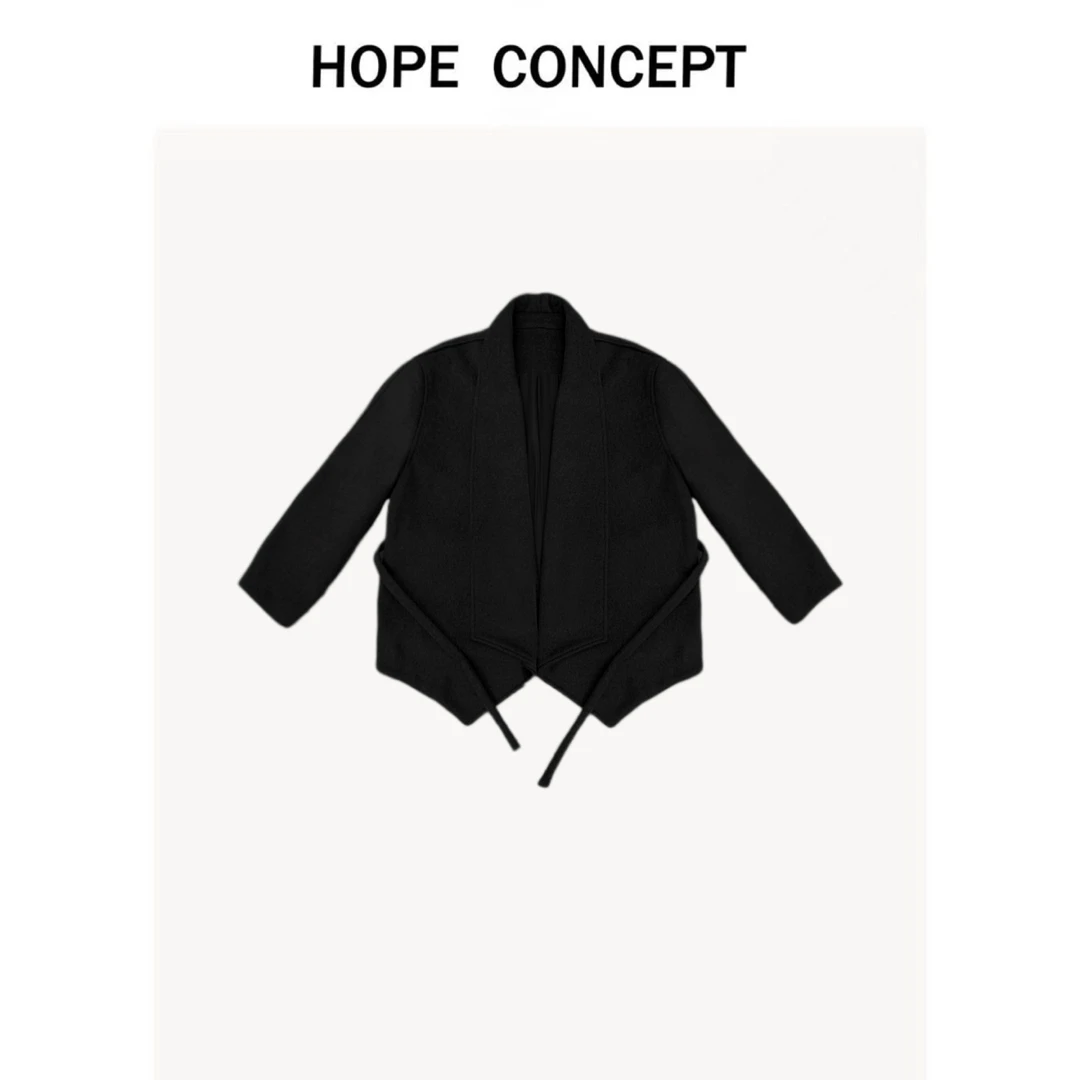 24292#HOPECONCEPT无法拒绝的极简老钱感 全羊毛男女同款廓形大衣