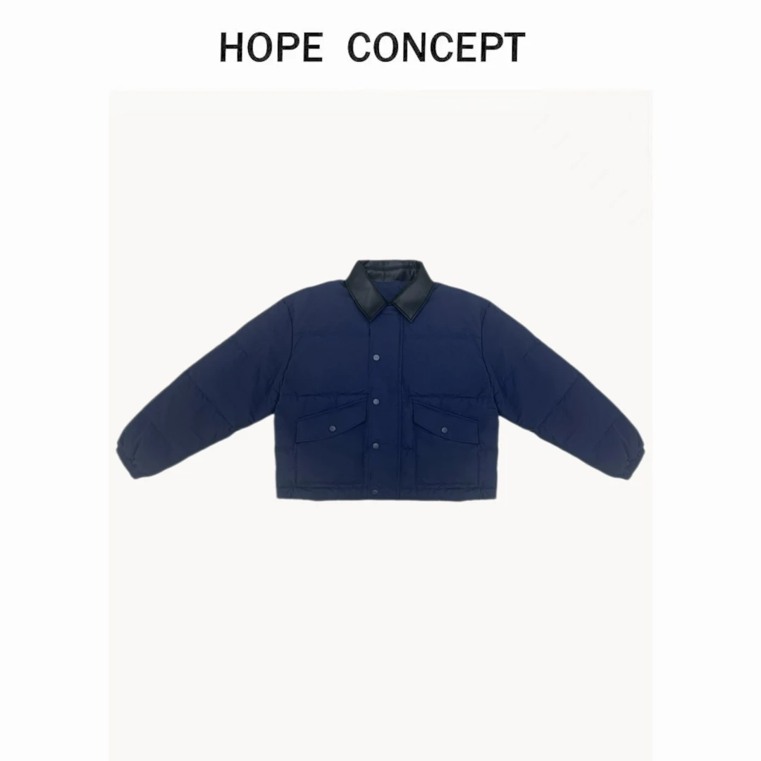 24238#HOPECONCEPT冬日miu系时髦精 重工男女同款廓形面包羽绒服
