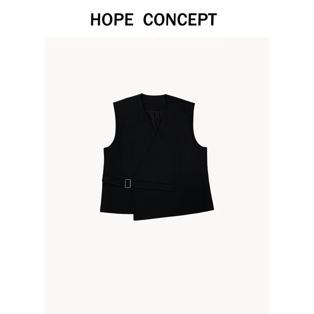 24151#HOPECONCePT骨子里的松弛调性 row风极简高级百搭西装马甲