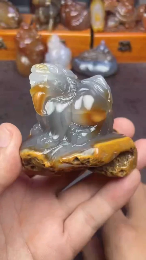 【闪购商品】玛瑙/玉髓手把未镶嵌1