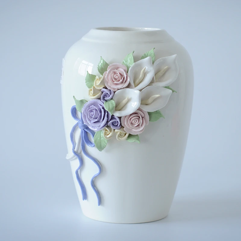 0130// 现货价 出口北欧手工陶瓷花瓶非偏远