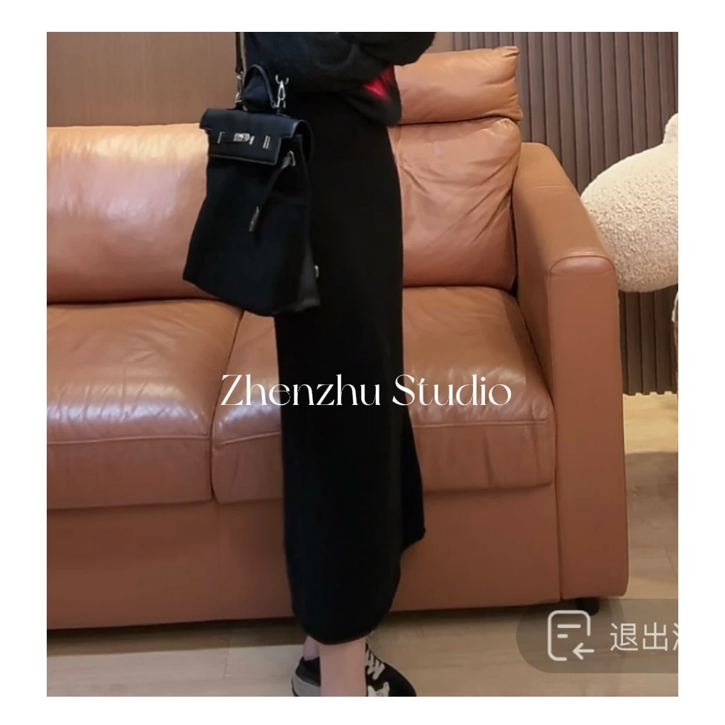 J5 羊毛毛呢针织半身裙~简约百搭高腰款 DJ0503