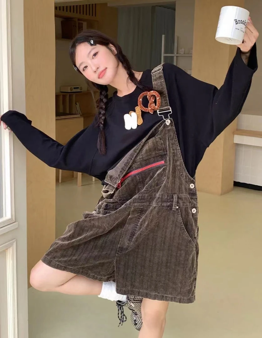 YANAG设计师品牌2024秋冬新款百搭酥香碱水结面包插肩长袖T恤女