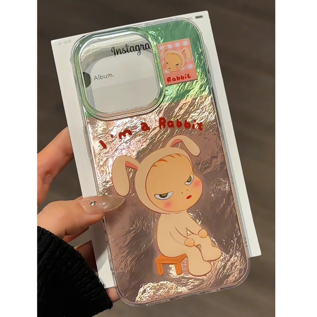 漩涡壳IMD适用15苹果iPhone16手机壳华为p兔兔奈良美智mate60小米