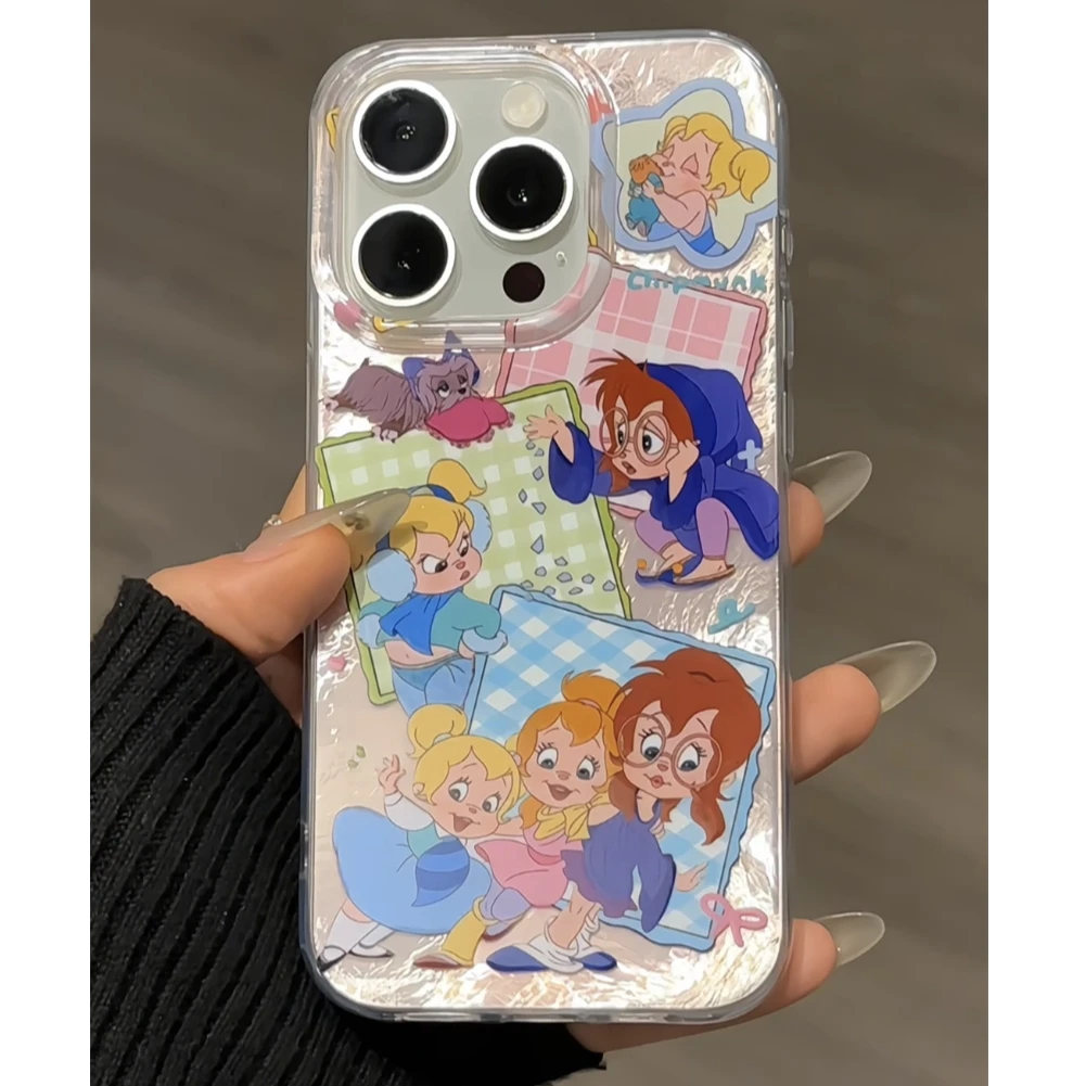 漩涡壳IMD适用15苹果iPhone16手机壳套华为p70花栗鼠女孩mate防摔