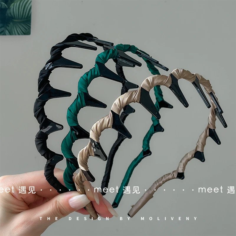 春夏上新编织头箍超仙韩版气质网红百搭朋克法式简约森系发捆发箍