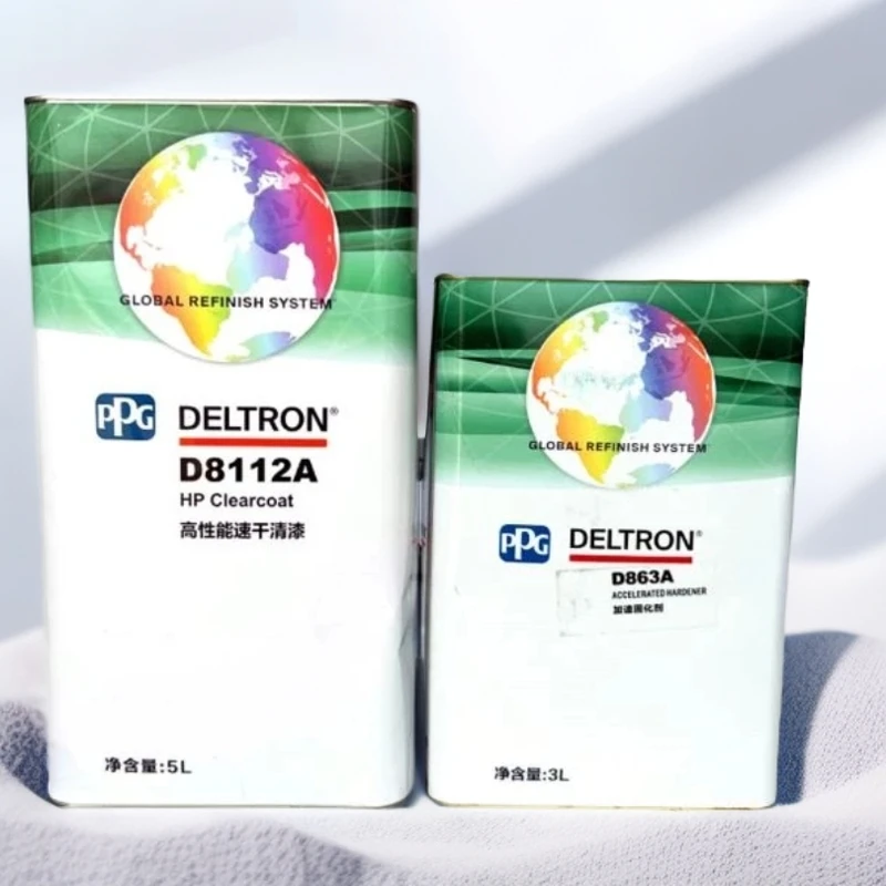 PPG达壮D8112A高性能速干清漆+D863A加速固化剂快干陶瓷清漆套装