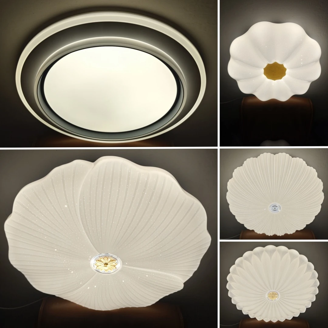 奶油圆形家用满天星LED顶灯客厅卧室吸顶灯2025最新款卧室现代