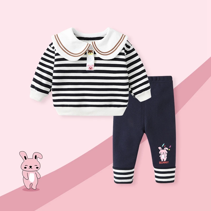 婴儿卫衣套装秋装女宝宝两件套儿童春秋衣服儿童婴幼儿洋气婴儿