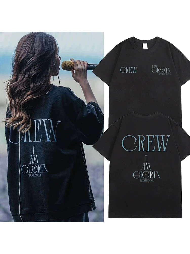 邓紫棋I AM GLORIA巡演唱会印花同款纯棉短袖夏季GEM周边应援上衣
