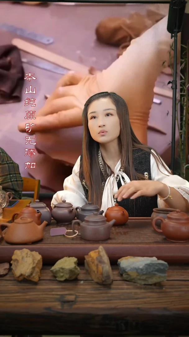 【闪购商品】紫砂茶壶刻绘天青德中