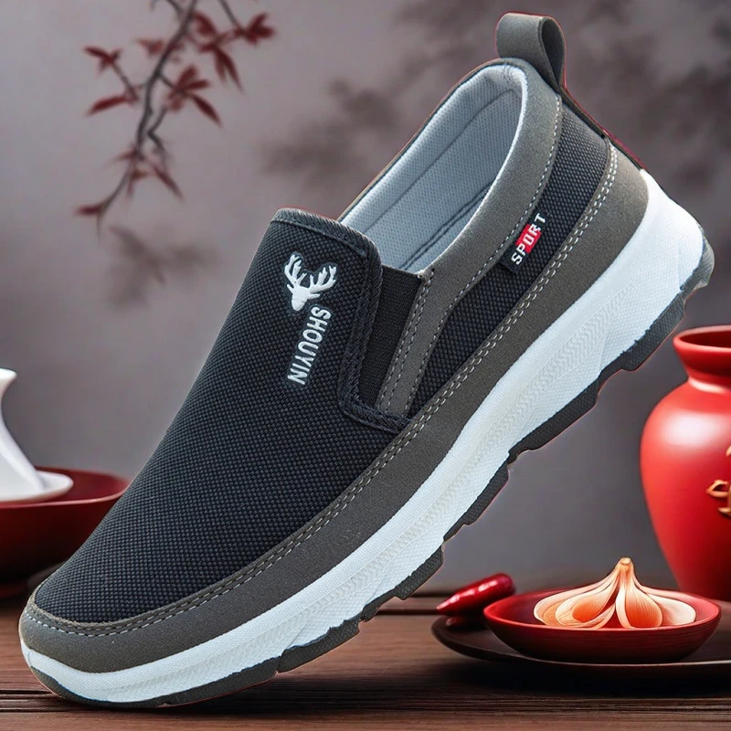 2024春秋季新款老北京布鞋男单鞋休闲驾车软底防滑防臭百搭鞋子潮