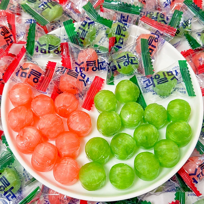 韩式青提味水蜜桃味硬糖韩剧同款水果糖果酒店休闲招待零食糖果