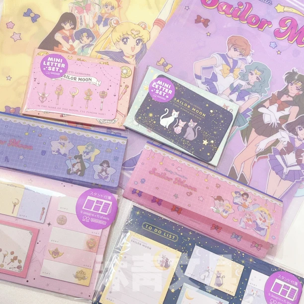 美少女战士30周年文具便签本贴纸信纸胶带便利贴文件夹