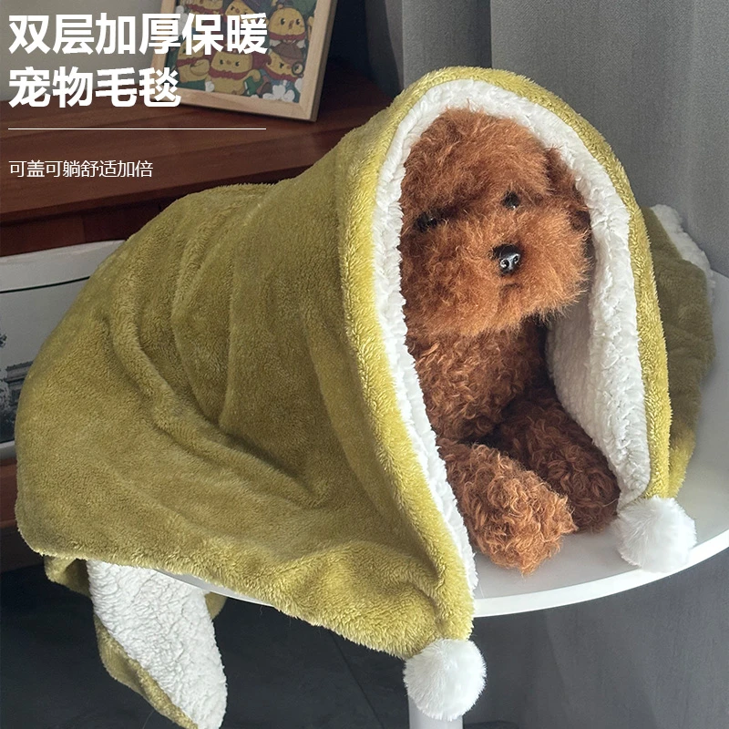 宠物毛毯猫毯子冬天猫咪狗狗毯子猫窝小被子猫垫子保暖用睡垫地垫