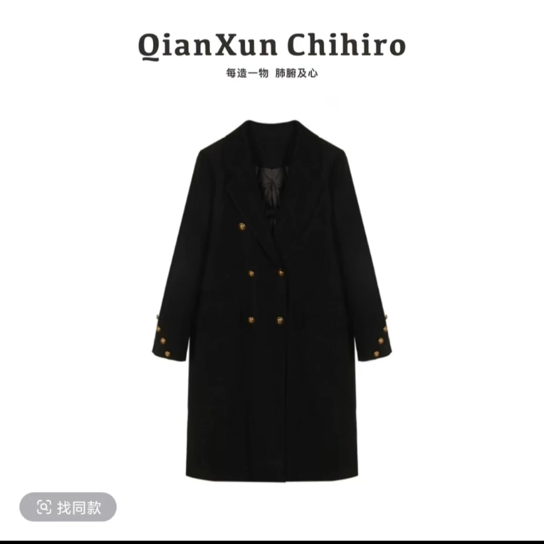 千寻女装铭顺-「黑金报刊」羽绒外套Q4WT8314A