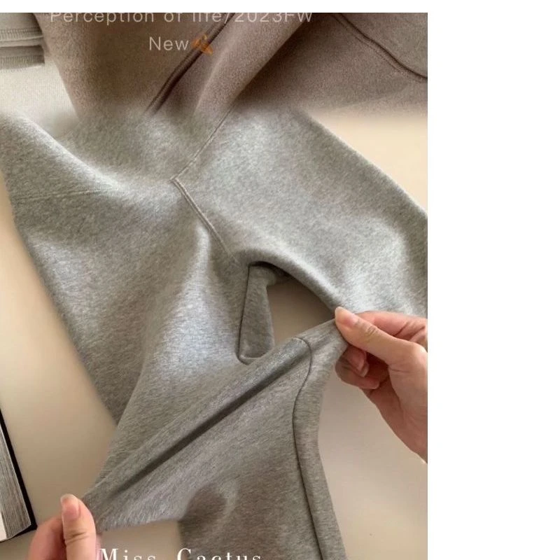 千寻女装铭顺●小火山发热裤Q3KZ1186A百搭秋冬保暖ins九分裤预