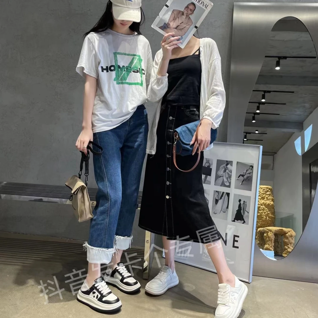 （萌蓝-气仔）奥蔻-轻盈系列 夏季熊猫鞋两穿超轻百搭板鞋AO-8558